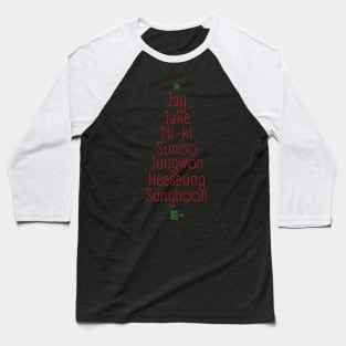 Christmas Tree Enhypen Baseball T-Shirt